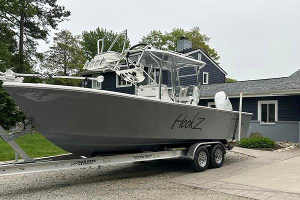 Boat Parked in Driveway