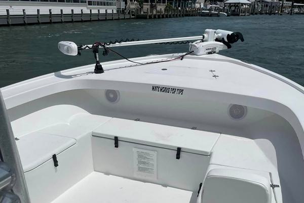 Front of Boat with Trolling Motor