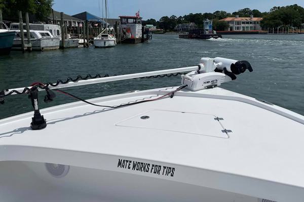 Front of Boat with Trolling Motor
